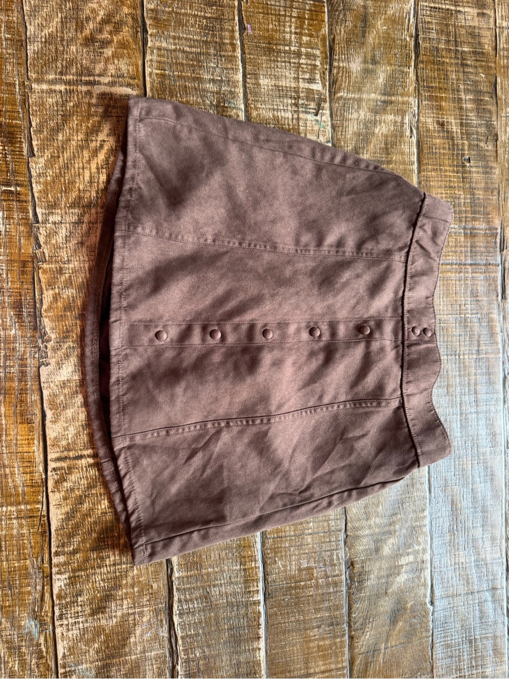 abercrombie kids brown elastic-waist skirt